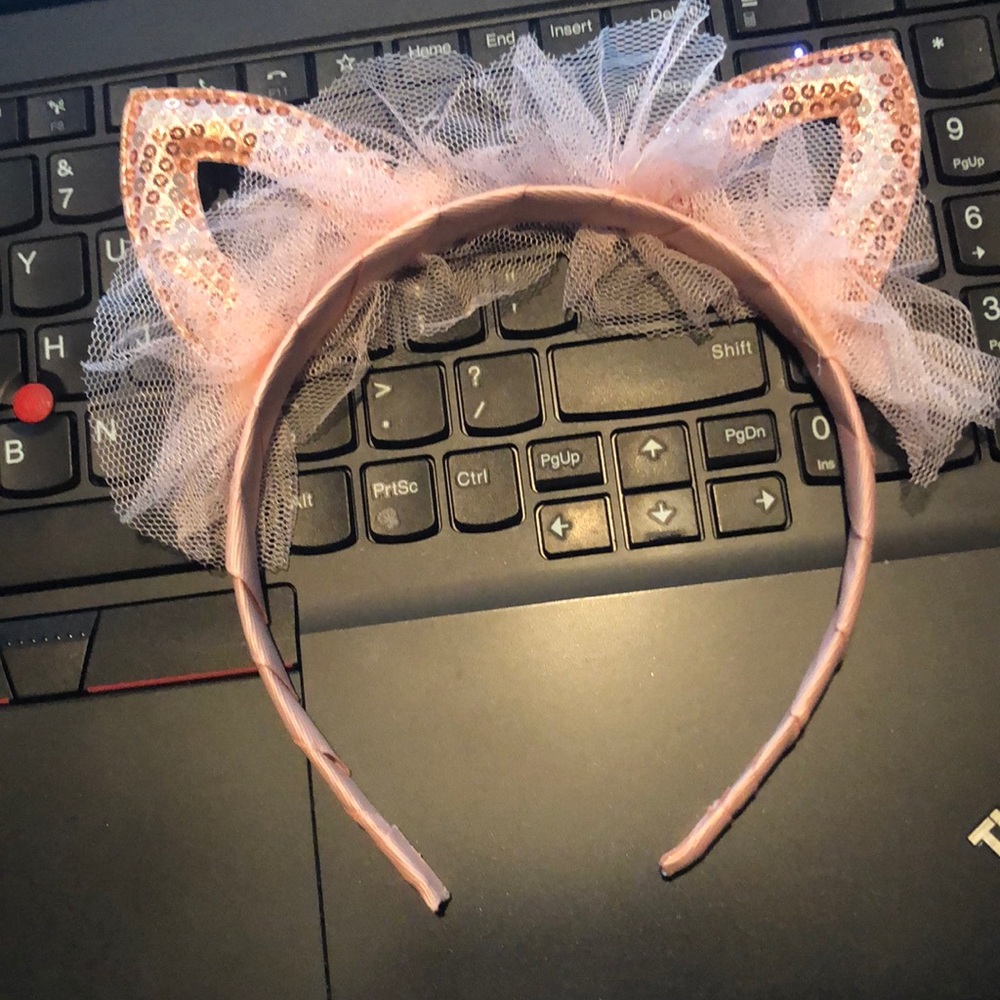 Girls sequence kitty headband